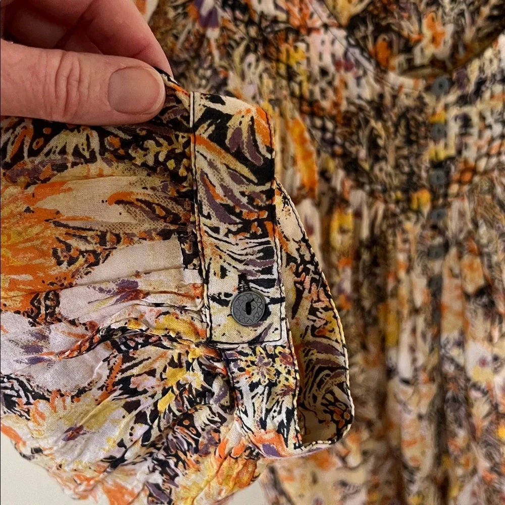 We The Free Floral Cool Meadow Peasant Blouse - Picture 3 of 9